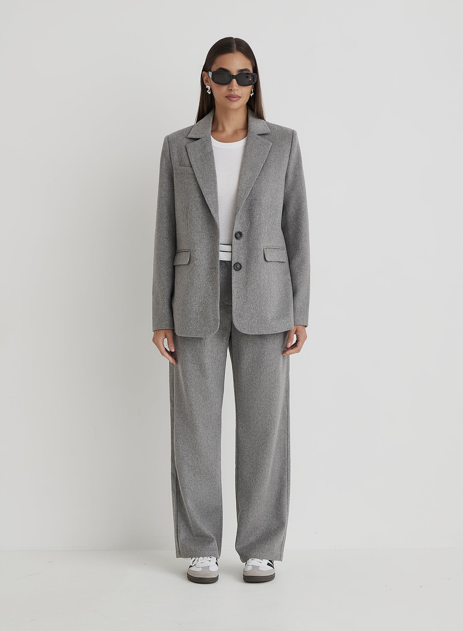 Grey Wool Blazer